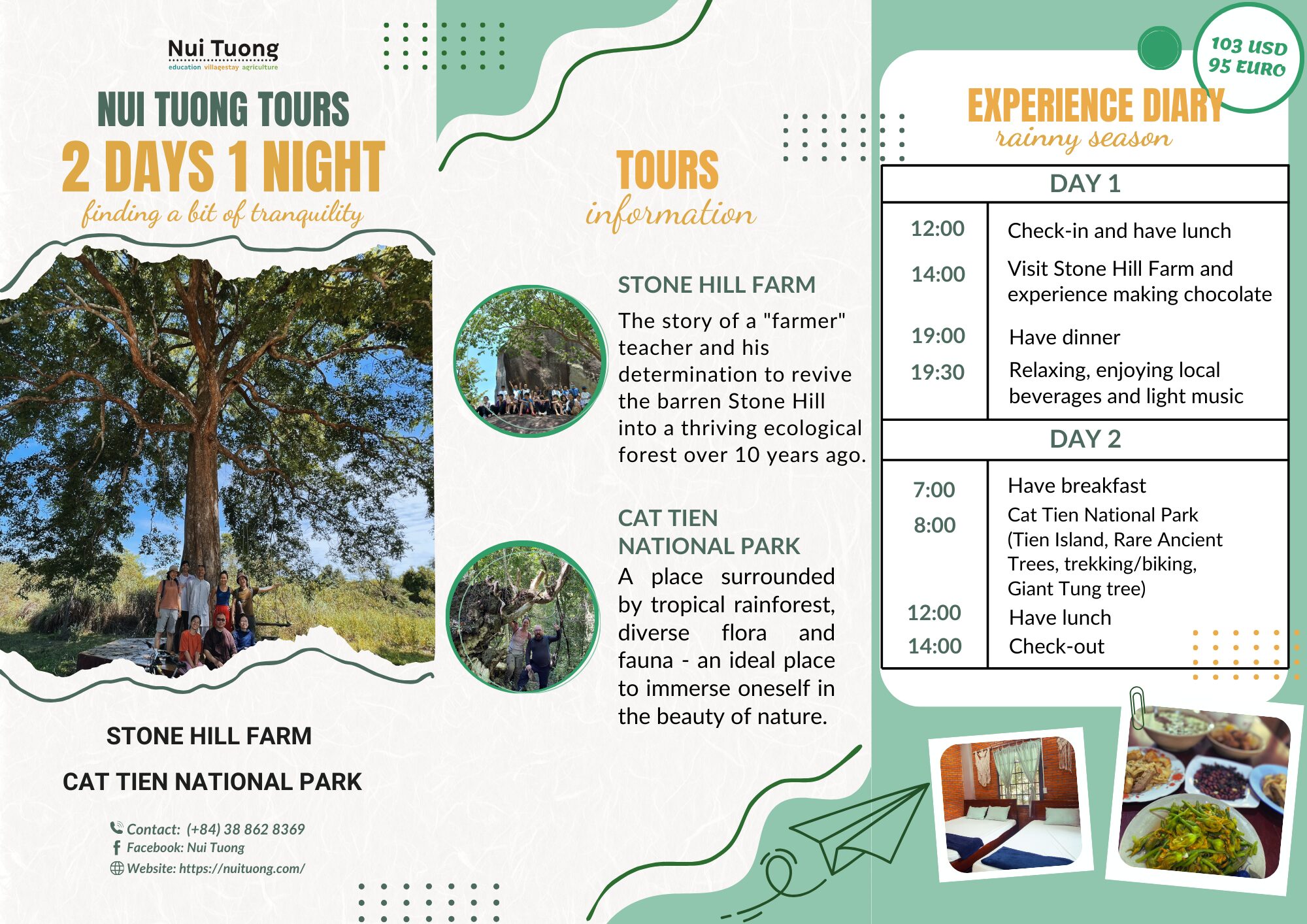 Tour 2N1Đ mùa mưa