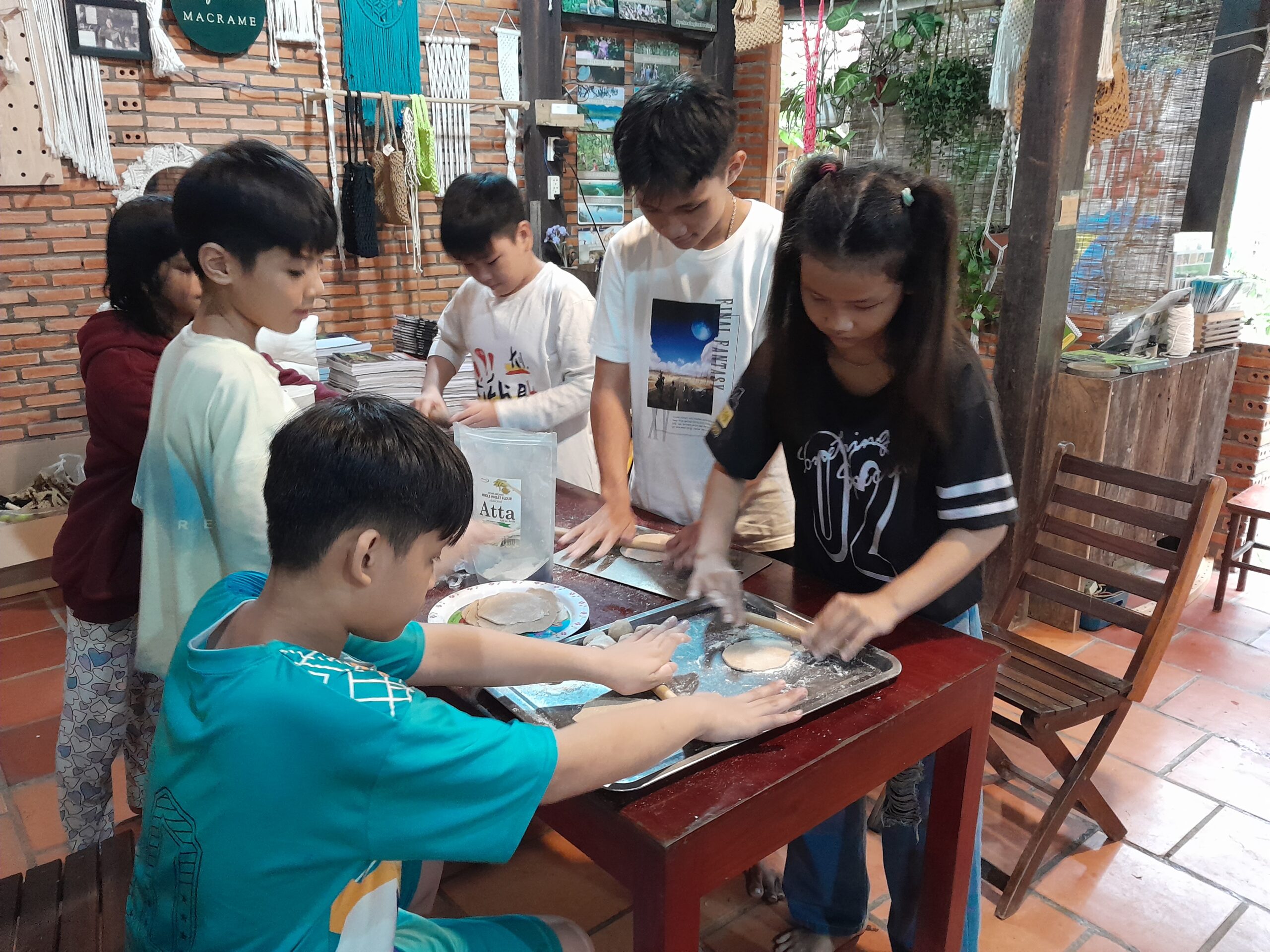 Boarding students in summer camp Vietnam