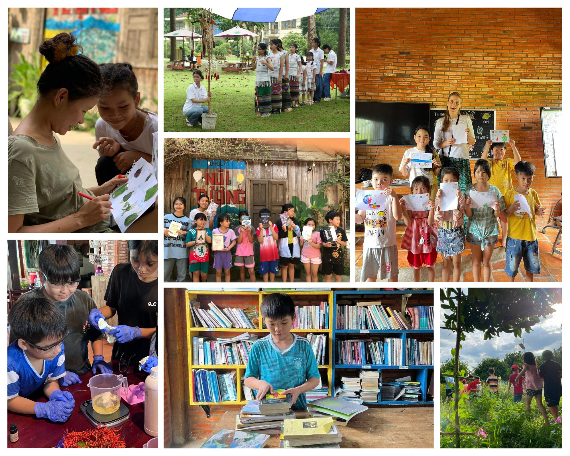 Nui Tuong students learning together